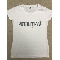 Tricou Alb Potoliti-va